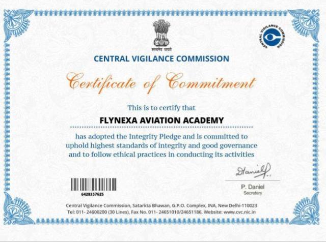 CVC Certificate of Commitment – Flynexa Aviation Academy